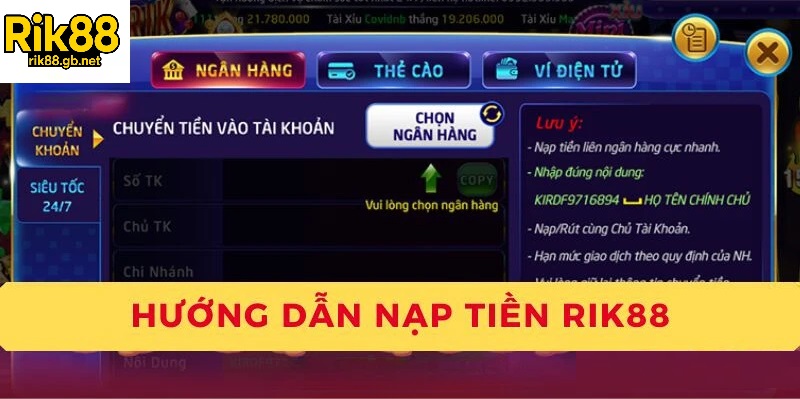 Tại Sao Cần Hướng Dẫn Nạp Tiền Chuẩn Xác Khi Chơi Game Trên Rik88?